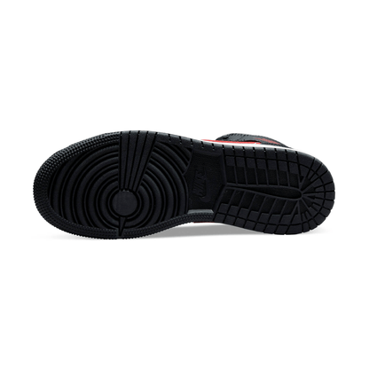 Air Jordan 1 Mid GS 'Black Fire Red' — UK 13.5 | EU 32 | US 1Y — Detail View