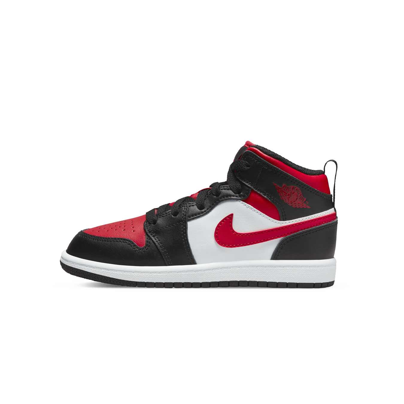 Air Jordan 1 Mid PS 'Black Fire Red' — UK 10C | EU 27.5 | US 10.5C — Front View