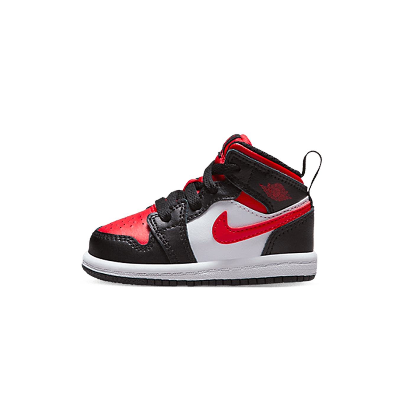 Air Jordan 1 Mid TD 'Black Fire Red' — UK 0C | EU 15 | US 0C — Front View