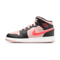 Air Jordan 1 Mid GS Black Pink Crimson — UK 13.5 | EU 32 | US 1Y — Front View
