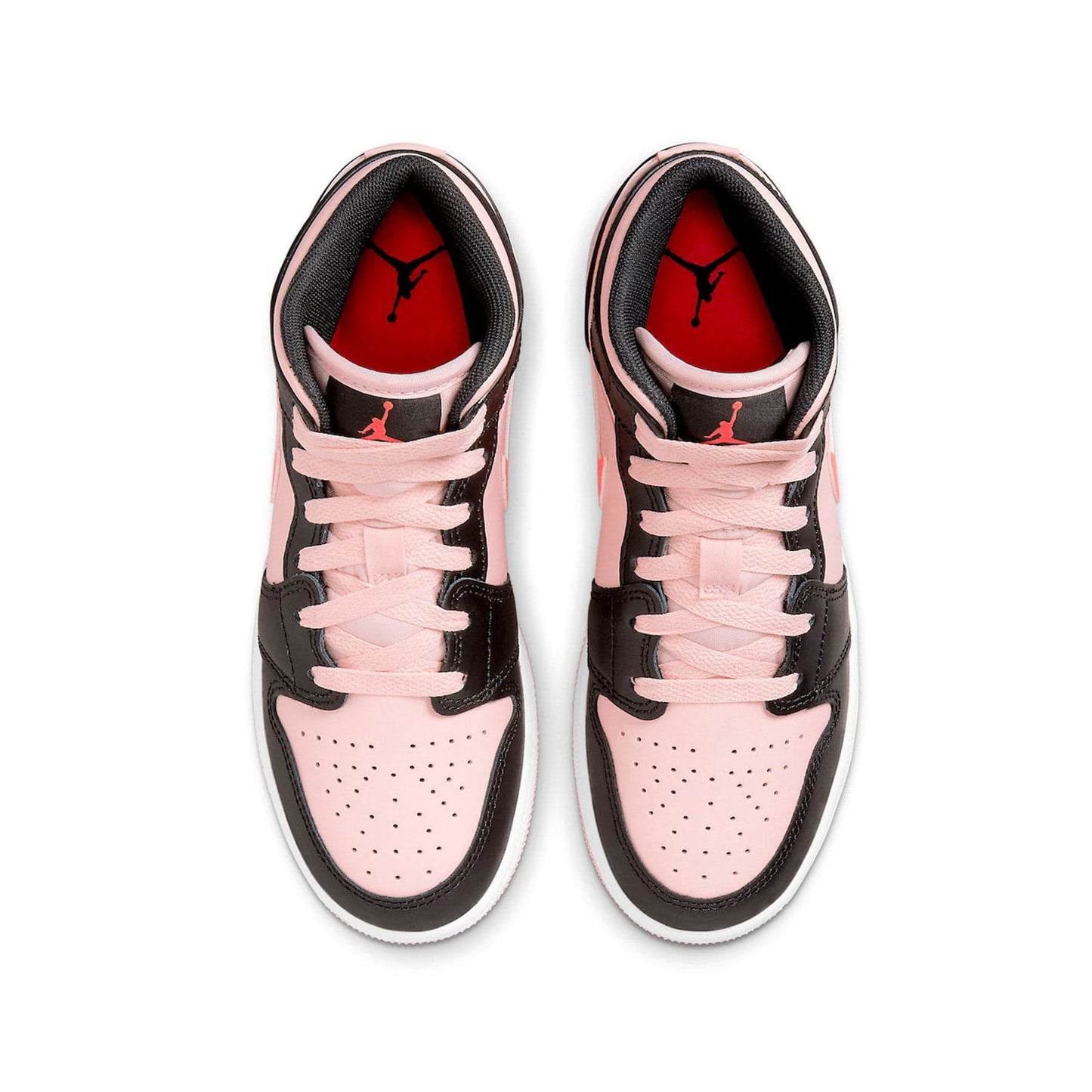 Air Jordan 1 Mid GS Black Pink Crimson — UK 13.5 | EU 32 | US 1Y — Back View
