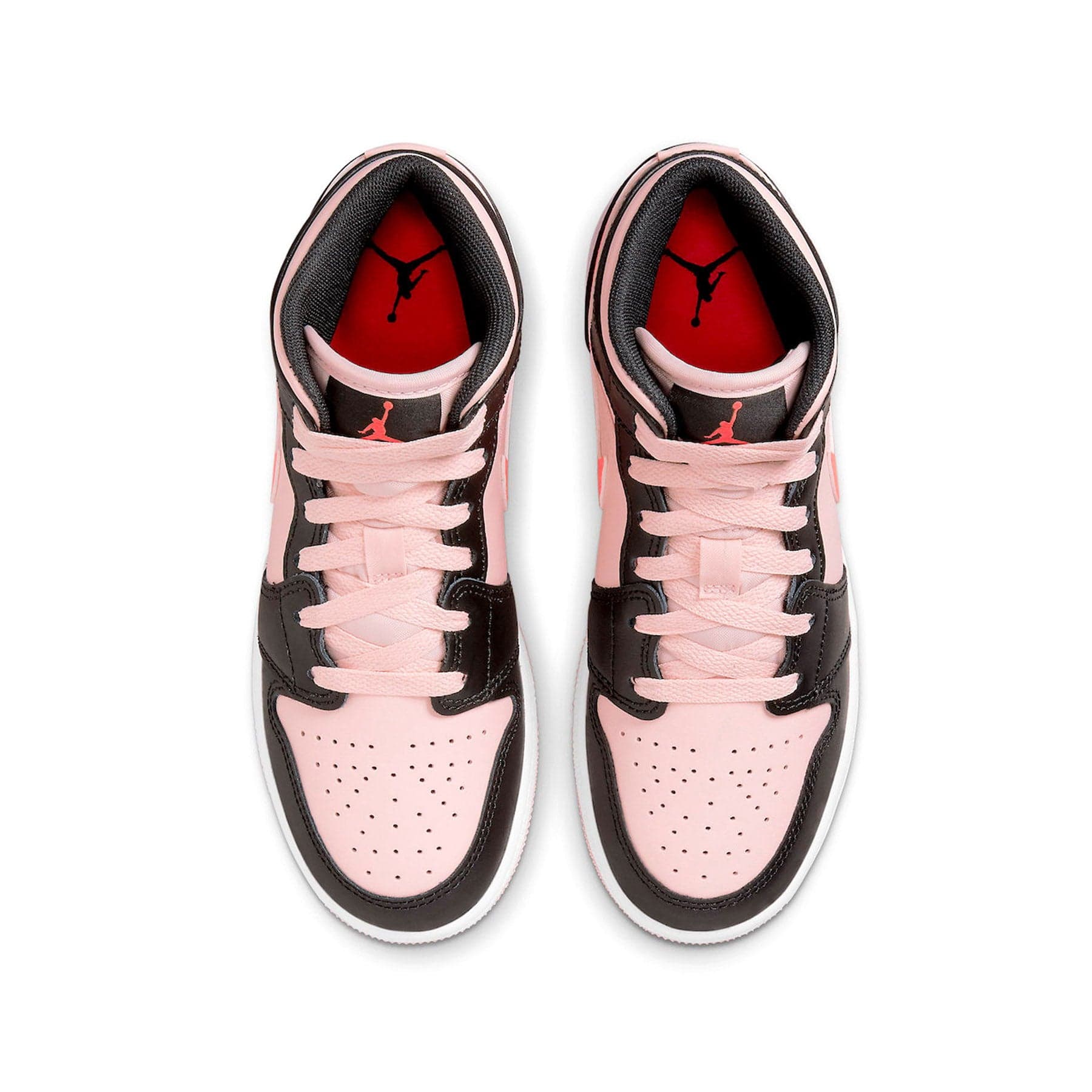 Air Jordan 1 Mid GS Black Pink Crimson — UK 13.5 | EU 32 | US 1Y — Back View