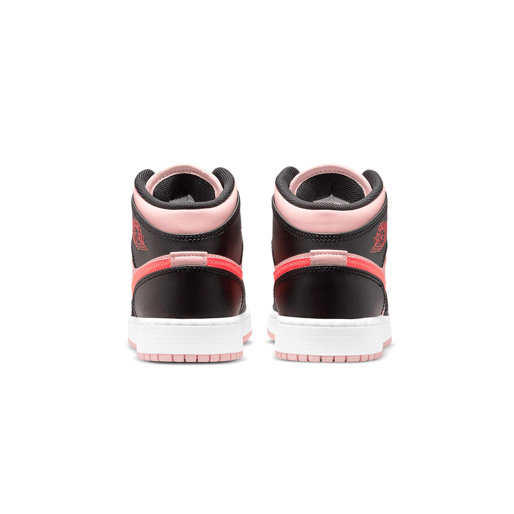 Air Jordan 1 Mid GS Black Pink Crimson — UK 13.5 | EU 32 | US 1Y — Top View