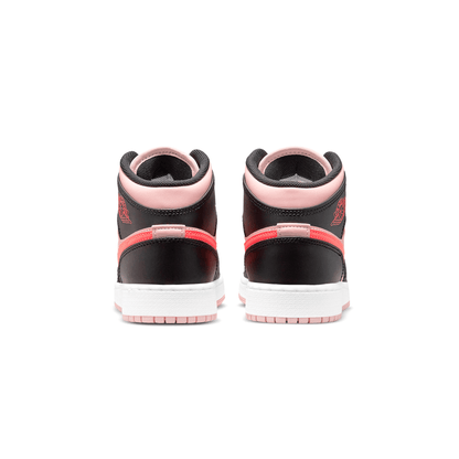 Air Jordan 1 Mid GS Black Pink Crimson — UK 13.5 | EU 32 | US 1Y — Top View