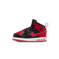 Air Jordan 1 Mid SS TD 'Black + Red = Bred' — UK 0C | EU 15 | US 0C — Front View