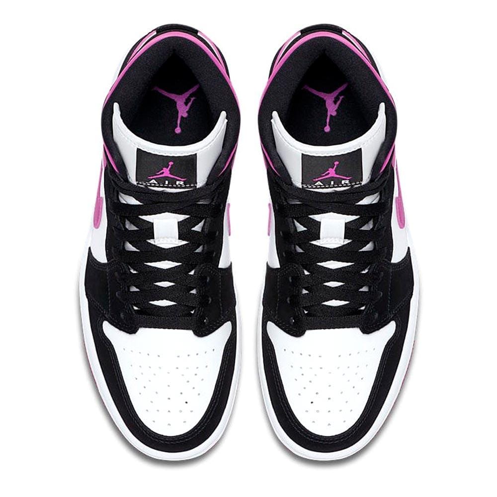 Air Jordan 1 WMNS Mid 'Black Cactus Flower' — UK 3.5 | EU 36 | US 4 — Back View