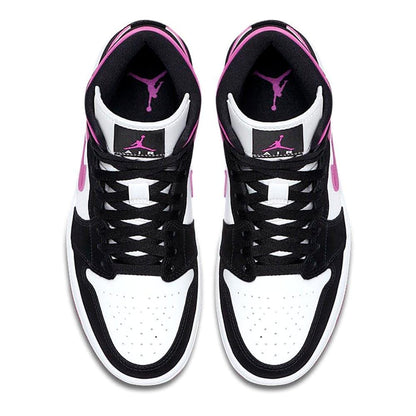 Air Jordan 1 WMNS Mid 'Black Cactus Flower' — UK 3.5 | EU 36 | US 4 — Back View