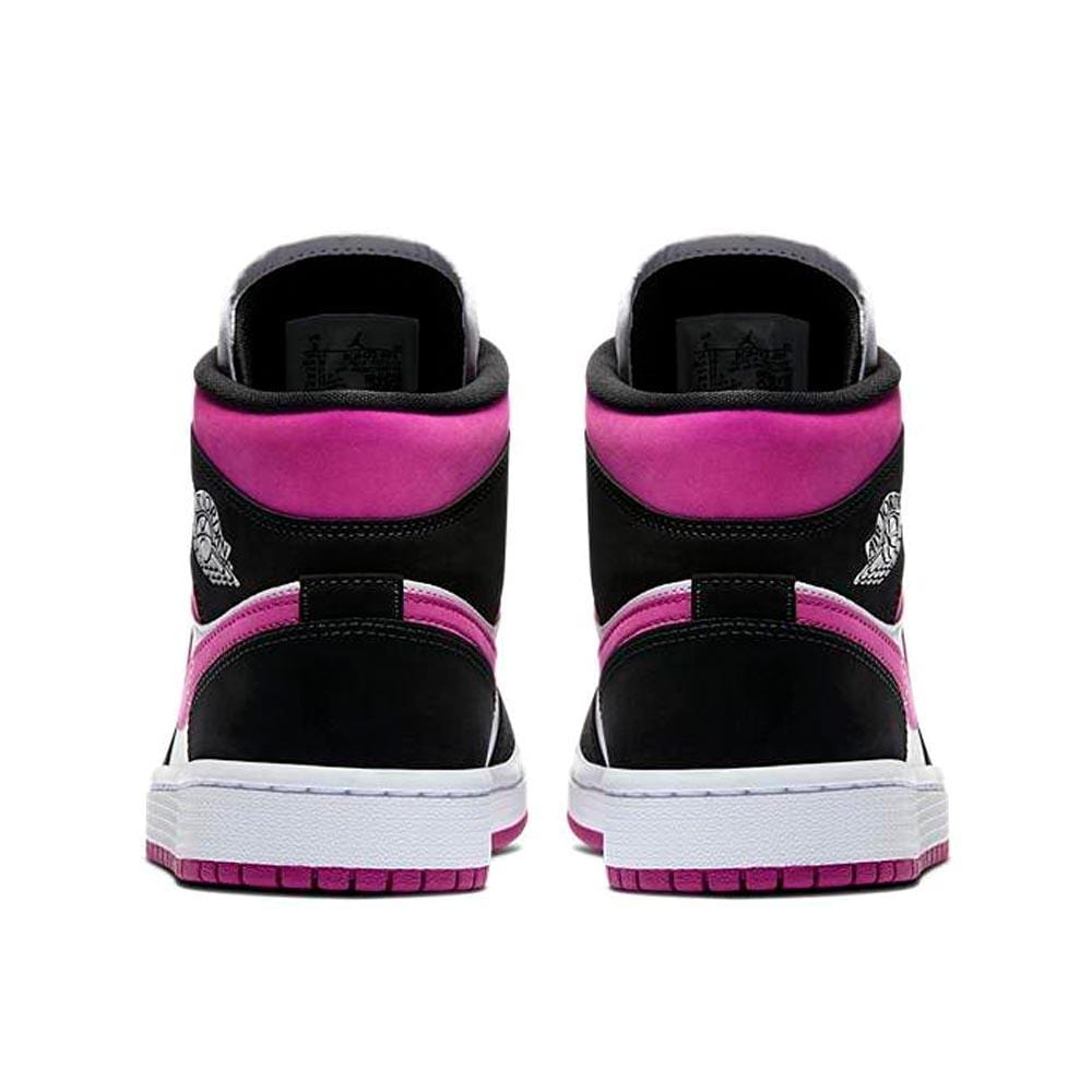 Air Jordan 1 WMNS Mid 'Black Cactus Flower' — UK 3.5 | EU 36 | US 4 — Top View