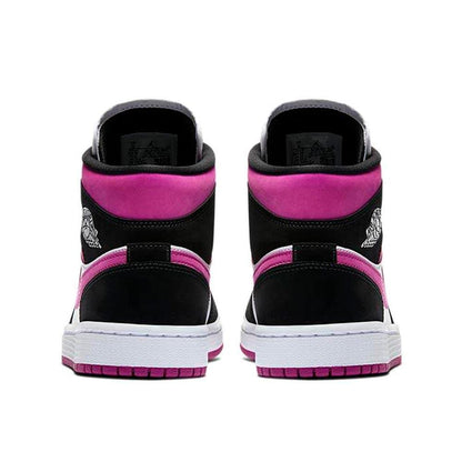 Air Jordan 1 WMNS Mid 'Black Cactus Flower' — UK 3.5 | EU 36 | US 4 — Top View