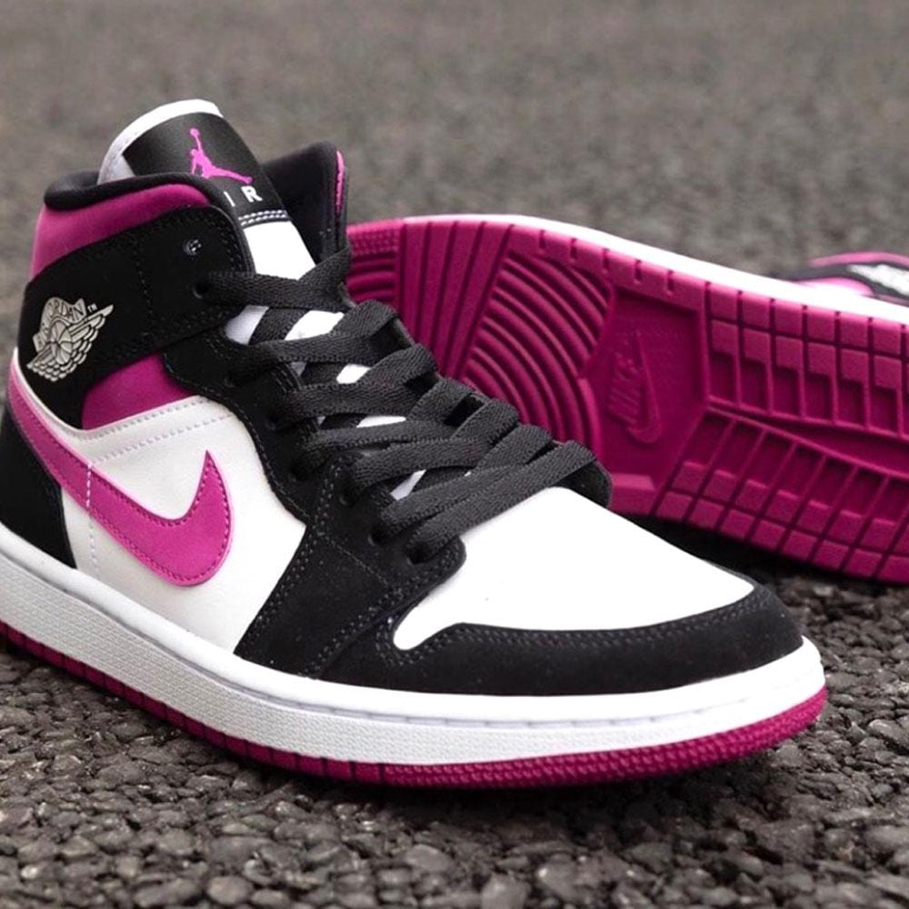 Air Jordan 1 WMNS Mid 'Black Cactus Flower' — UK 3.5 | EU 36 | US 4 — Alternate View 7