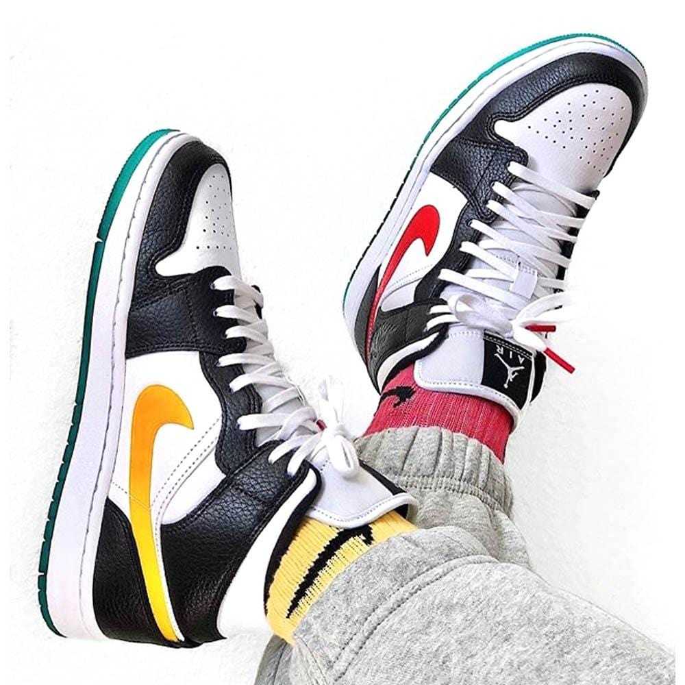 Air Jordan 1 Wmns Mid 'Alternate Swoosh' — UK 2.5 | EU 35.5 | US 5 — Lifestyle View