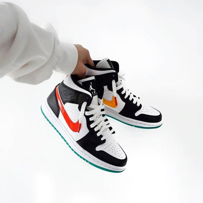 Air Jordan 1 Wmns Mid 'Alternate Swoosh' — UK 2.5 | EU 35.5 | US 5 — Alternate View 7