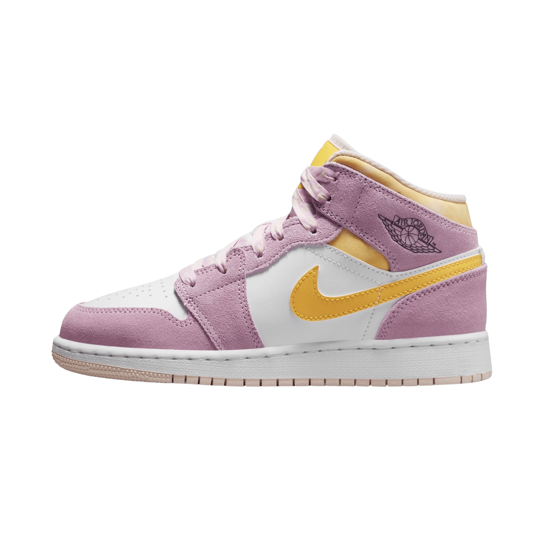 Air Jordan 1 Mid SE GS "Arctic Pink" — UK 13.5 | EU 32 | US 1Y — Front View