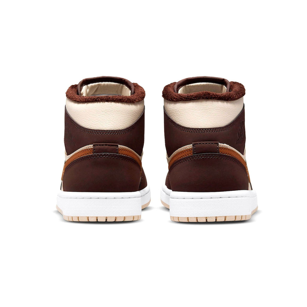 Air Jordan 1 Mid SE Wmns 'Cream Dark Chocolate' — UK 2.5 | EU 35.5 | US 5 — Detail View