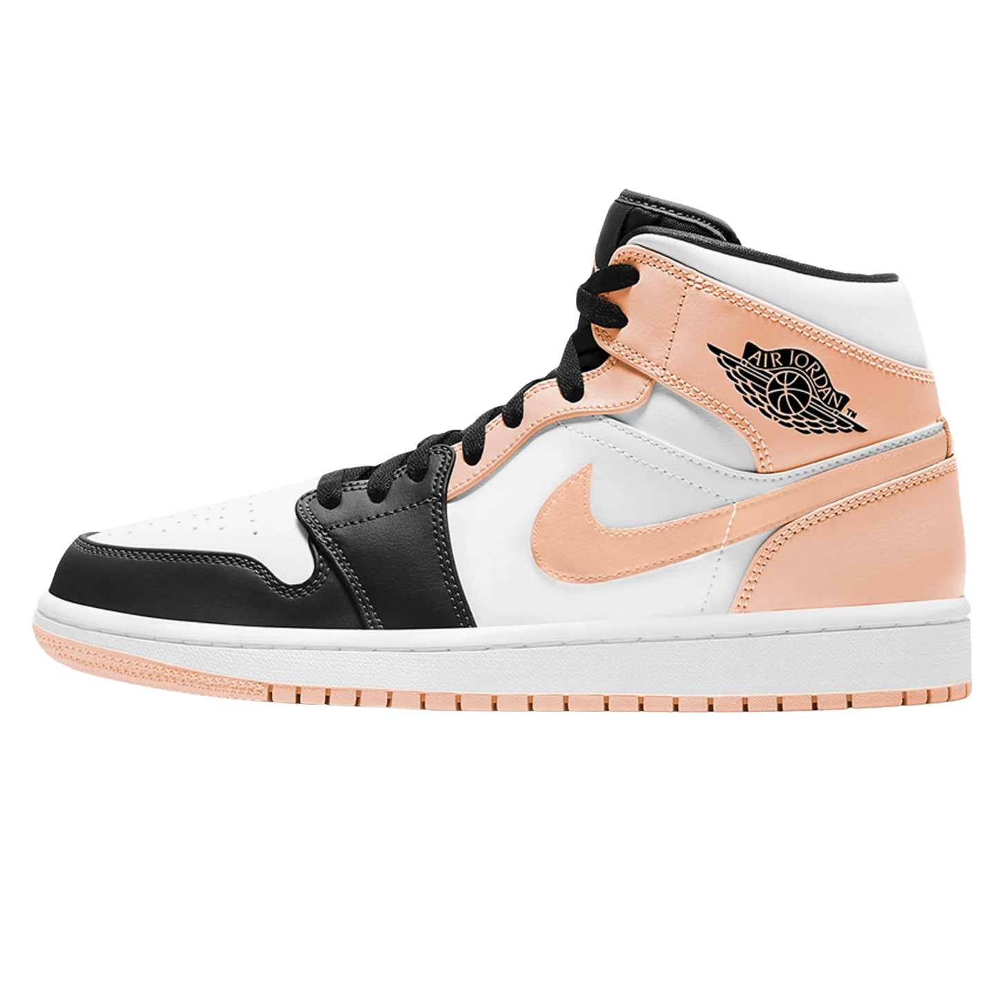 Air Jordan 1 Mid 'Crimson Tint' — UK 3 | EU 35.5 | US 3.5 — Front View
