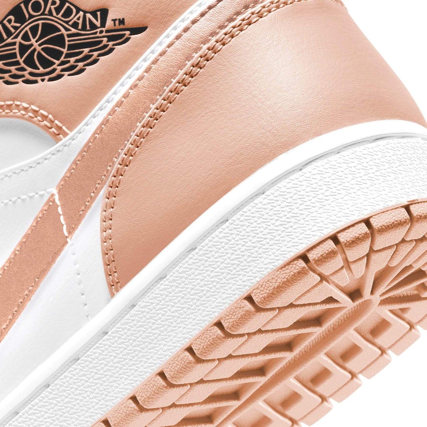 Air Jordan 1 Mid 'Crimson Tint' — UK 3 | EU 35.5 | US 3.5 — Detail View