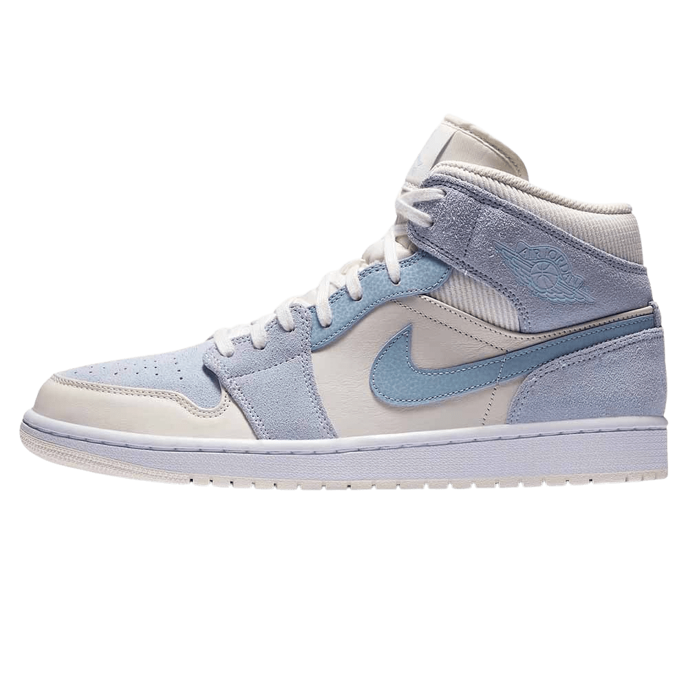 Air Jordan 1 Mid SE 'Sail Light Blue' — UK 3 | EU 35.5 | US 3.5 — Front View