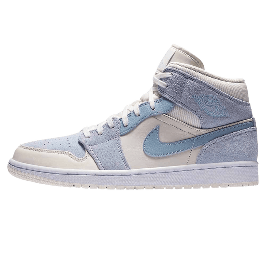 Air Jordan 1 Mid SE 'Sail Light Blue' — UK 3 | EU 35.5 | US 3.5 — Front View