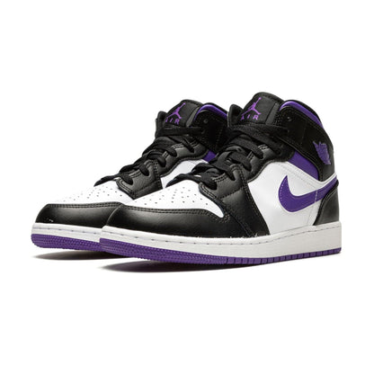Air Jordan 1 Mid GS 'Dark Iris' — UK 13.5 | EU 32 | US 1Y — Side View