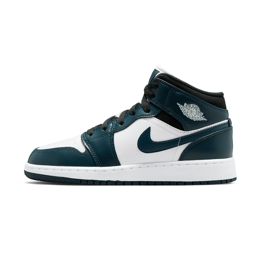 Air Jordan 1 Mid GS 'Dark Teal' — UK 13.5 | EU 32 | US 1Y — Front View