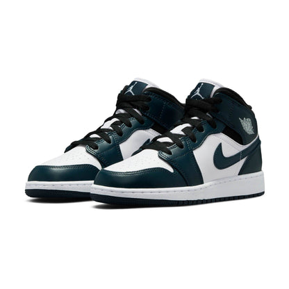 Air Jordan 1 Mid GS 'Dark Teal' — UK 13.5 | EU 32 | US 1Y — Side View