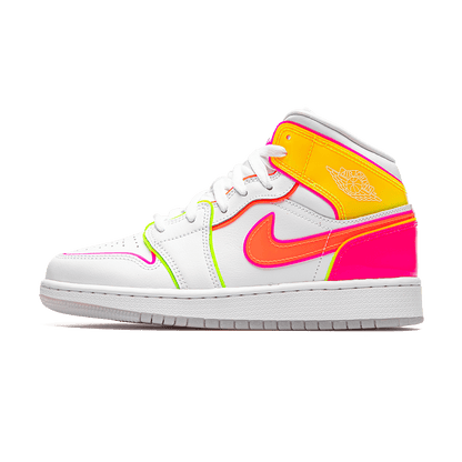Air Jordan 1 Mid SE GS 'Edge Glow' — UK 13.5 | EU 32 | US 1Y — Front View