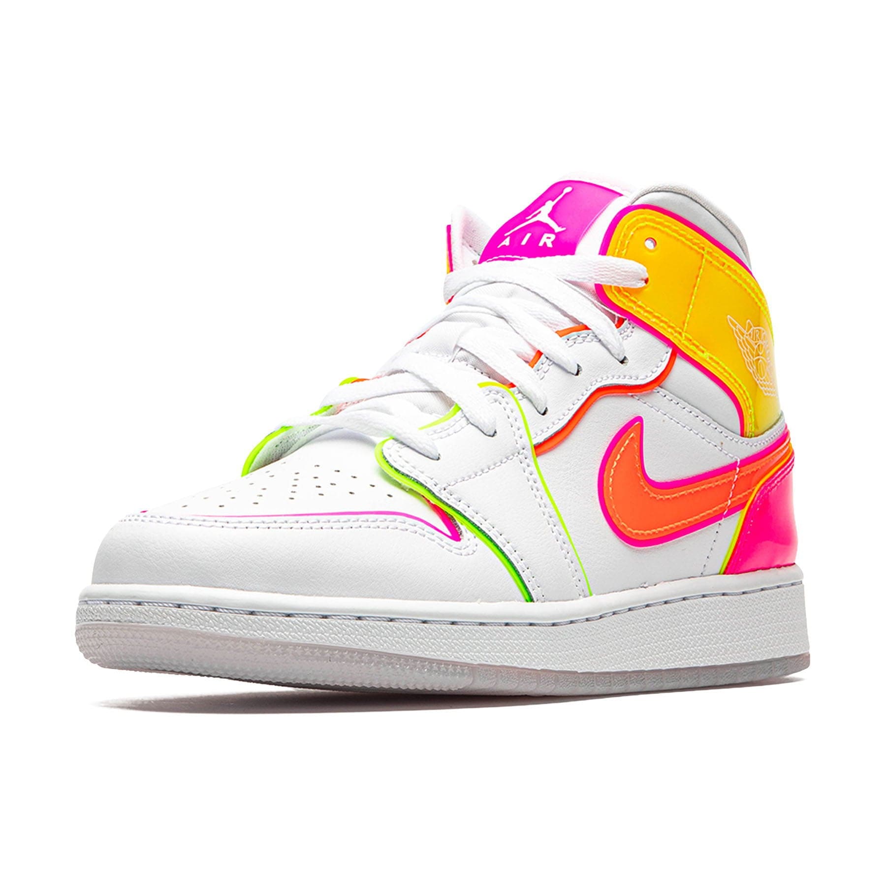 Air Jordan 1 Mid SE GS 'Edge Glow' — UK 13.5 | EU 32 | US 1Y — Top View