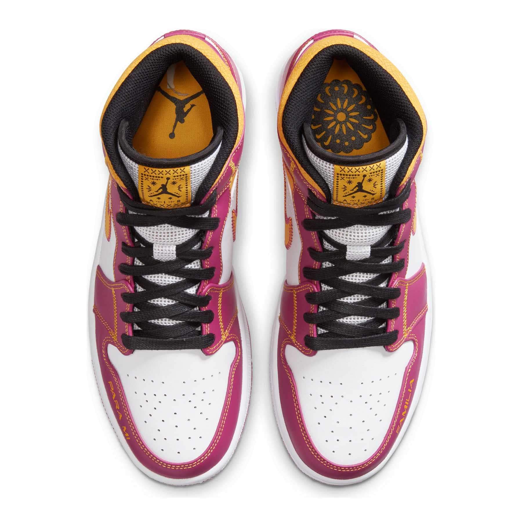 Air Jordan 1 Mid 'Día de Muertos' — UK 3 | EU 35.5 | US 3.5 — Back View