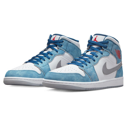 Air Jordan 1 Mid SE 'French Blue' — UK 3 | EU 35.5 | US 3.5 — Top View