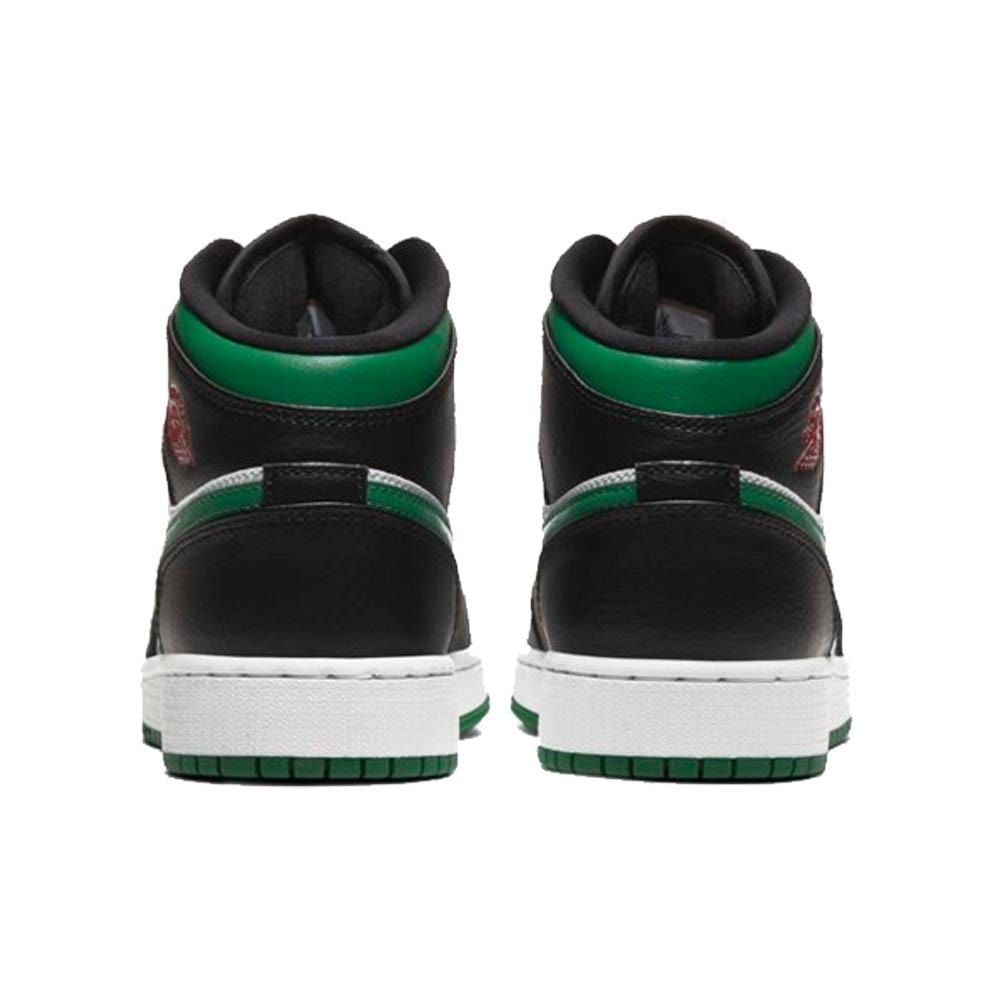 Air Jordan 1 Mid GS 'Black Pine Green' — UK 13.5 | EU 32 | US 1Y — Top View