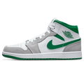 Air Jordan 1 Mid SE 'Grey Pine Green' — UK 3 | EU 35.5 | US 3.5 — Front View