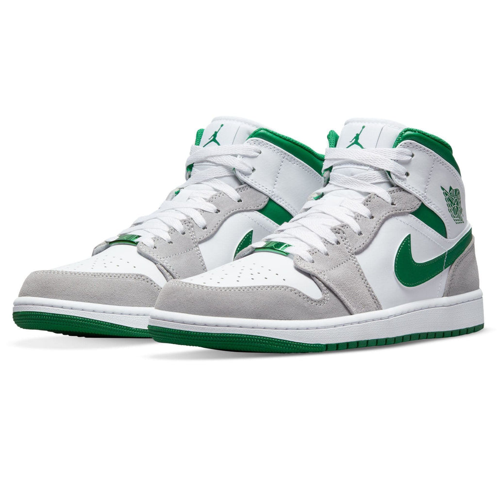 Air Jordan 1 Mid SE 'Grey Pine Green' — UK 3 | EU 35.5 | US 3.5 — Side View