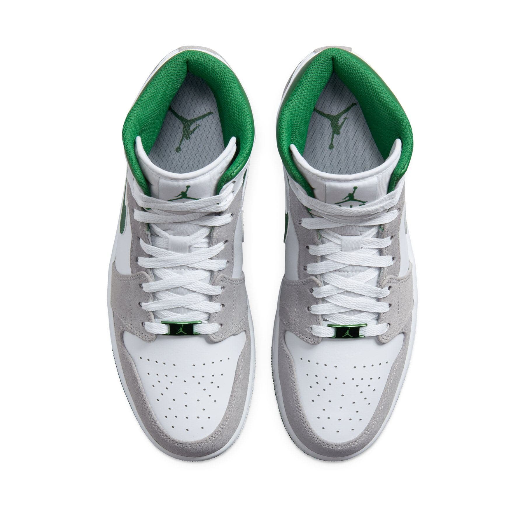 Air Jordan 1 Mid SE 'Grey Pine Green' — UK 3 | EU 35.5 | US 3.5 — Back View