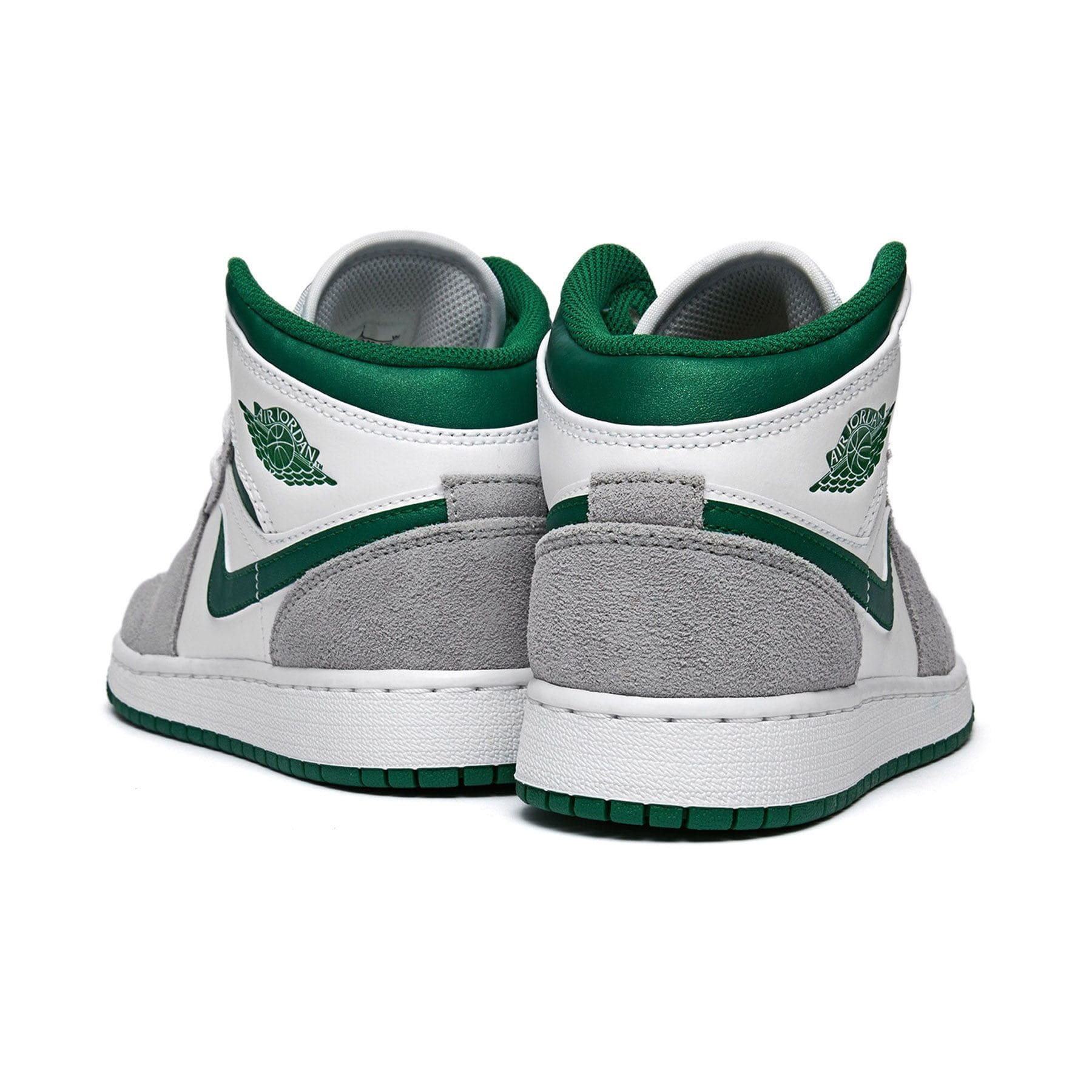 Air Jordan 1 Mid GS 'Green Grey' — UK 13.5 | EU 32 | US 1Y — Top View