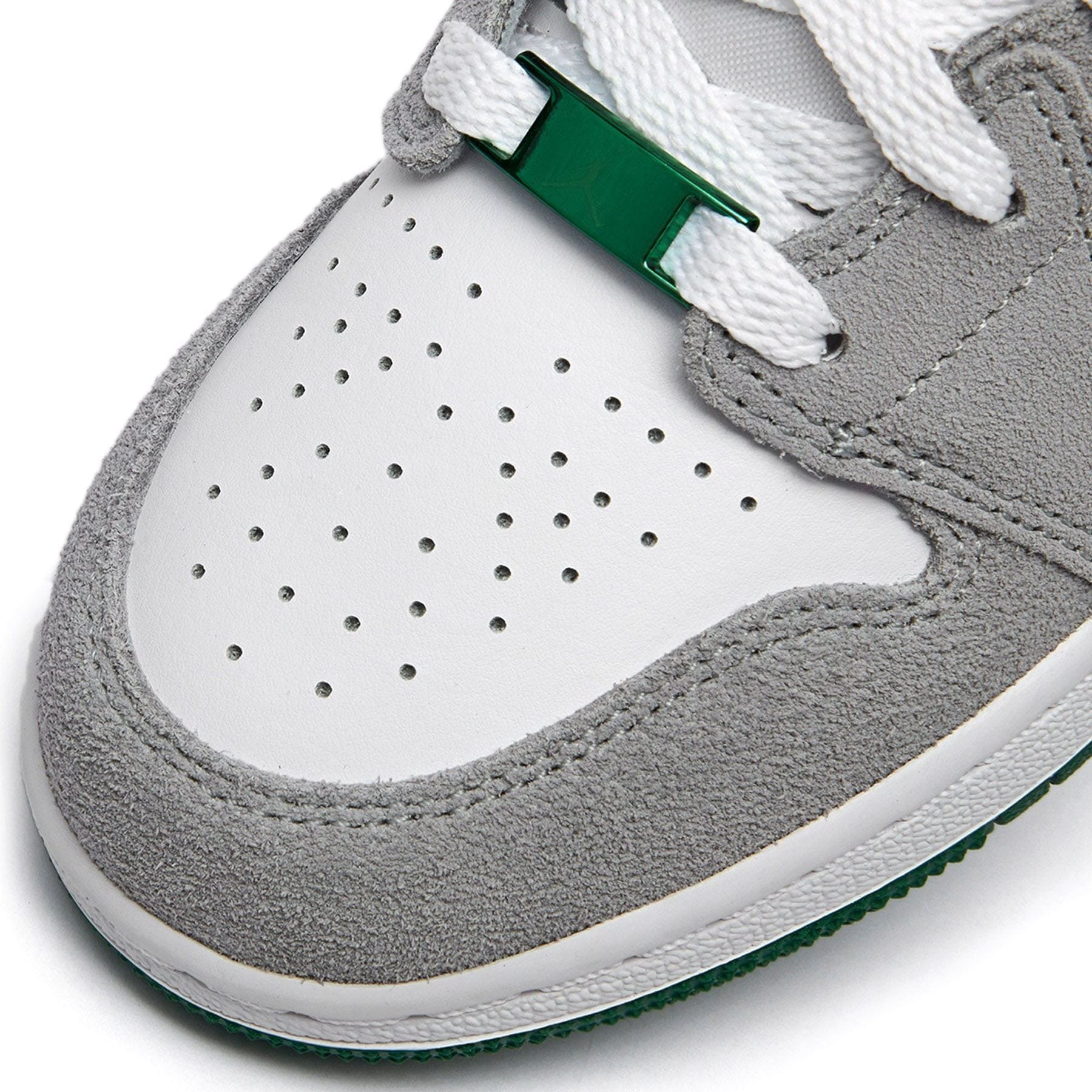 Air Jordan 1 Mid GS 'Green Grey' — UK 13.5 | EU 32 | US 1Y — Lifestyle View