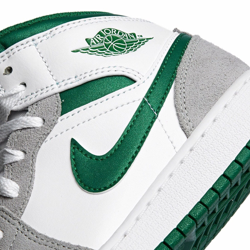 Air Jordan 1 Mid GS 'Green Grey' — UK 13.5 | EU 32 | US 1Y — Alternate View 7