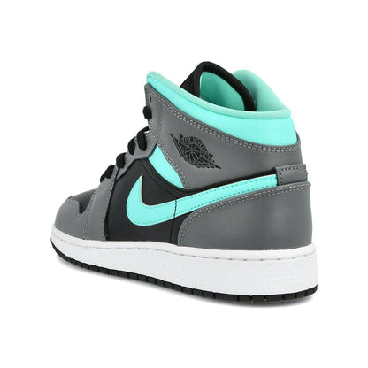 Air Jordan 1 Mid Grey Aqua (GS) — UK 13.5 | EU 32 | US 1Y — Back View