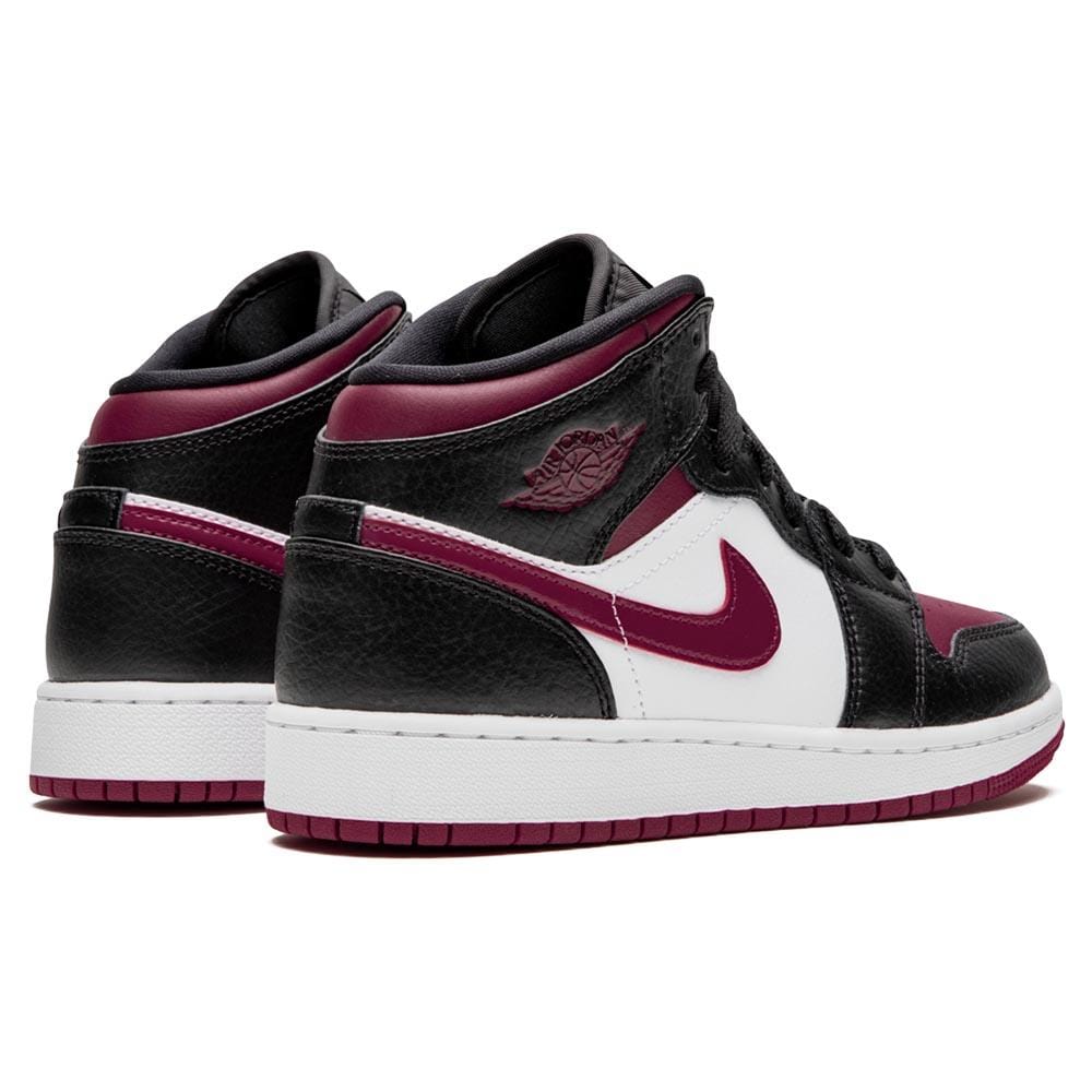 Air Jordan 1 Mid GS 'Black Noble Red' — UK 13.5 | EU 32 | US 1Y — Back View