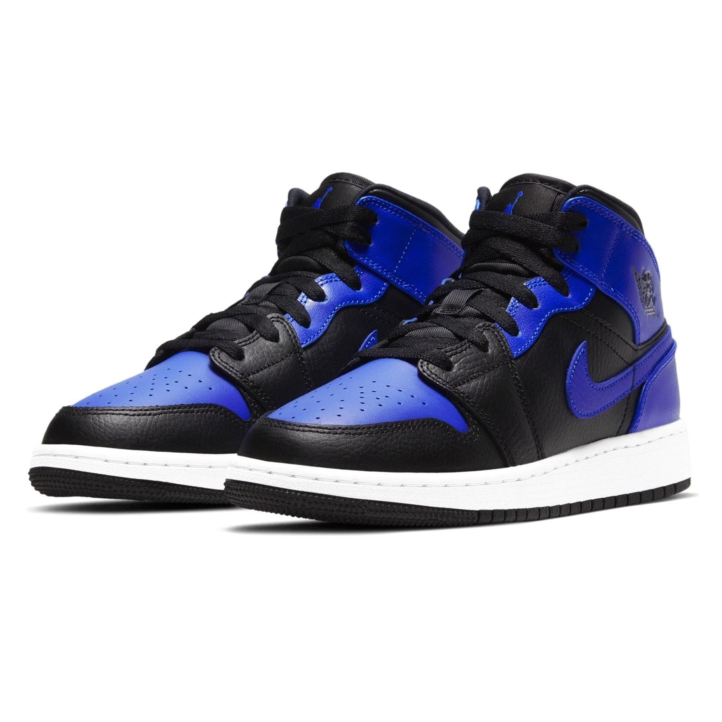 Air Jordan 1 Mid GS 'Hyper Royal' — UK 13.5 | EU 32 | US 1Y — Side View