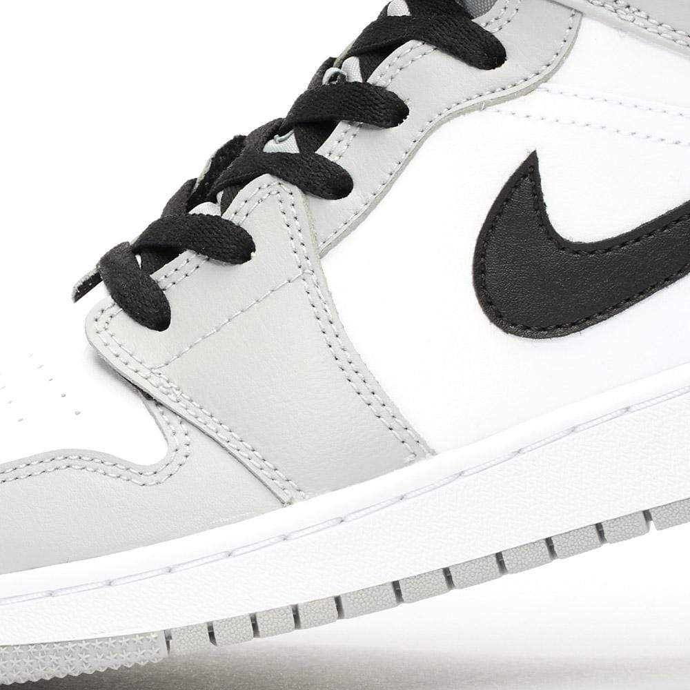 Air Jordan 1 Mid GS "Light Smoke Grey" — 2 UK | 34 EU — Top View