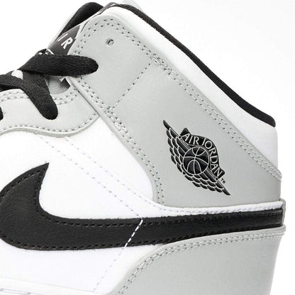 Air Jordan 1 Mid GS "Light Smoke Grey" — 2 UK | 34 EU — Detail View