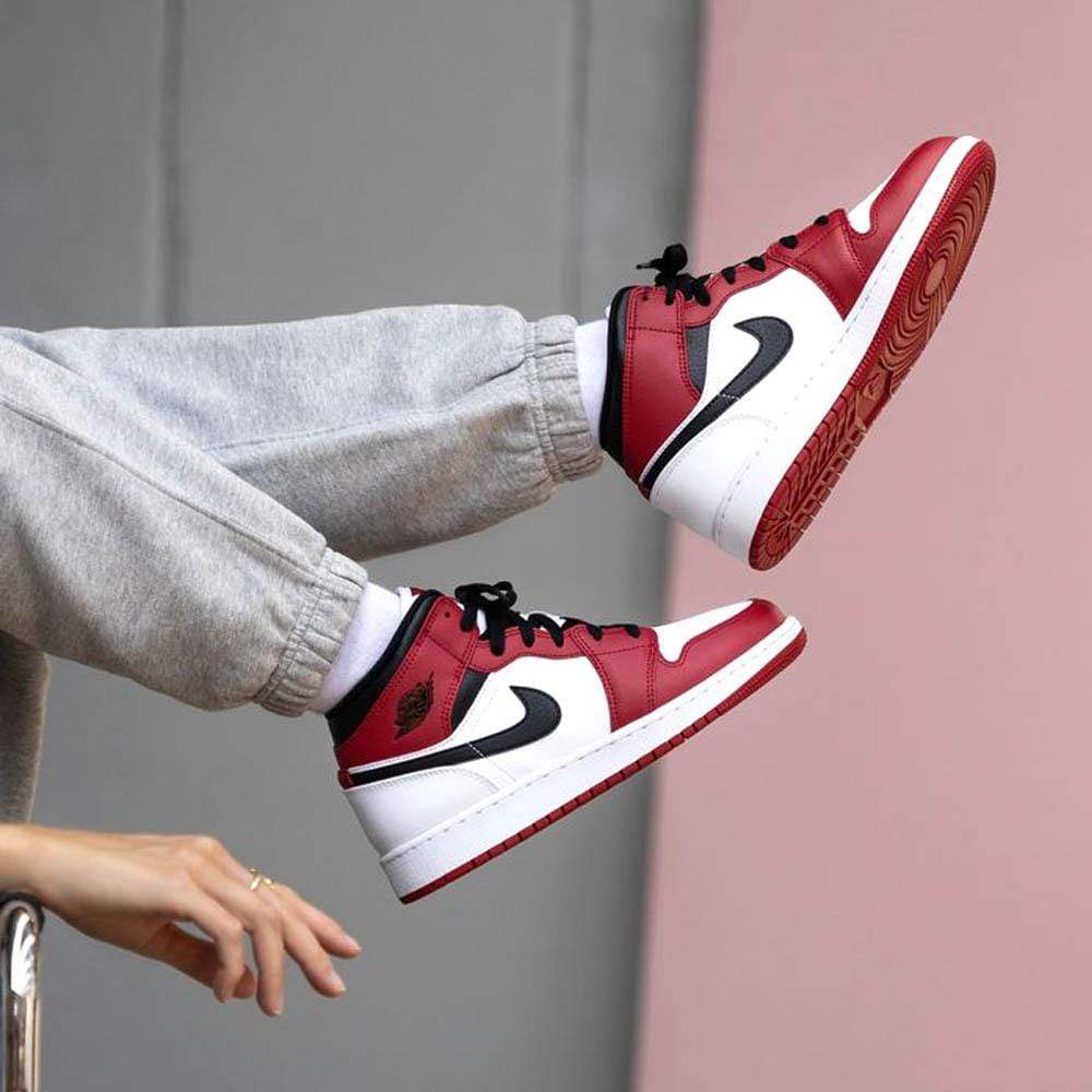 Air Jordan 1 Mid GS Chicago — UK 13.5 | EU 32 | US 1Y — Lifestyle View