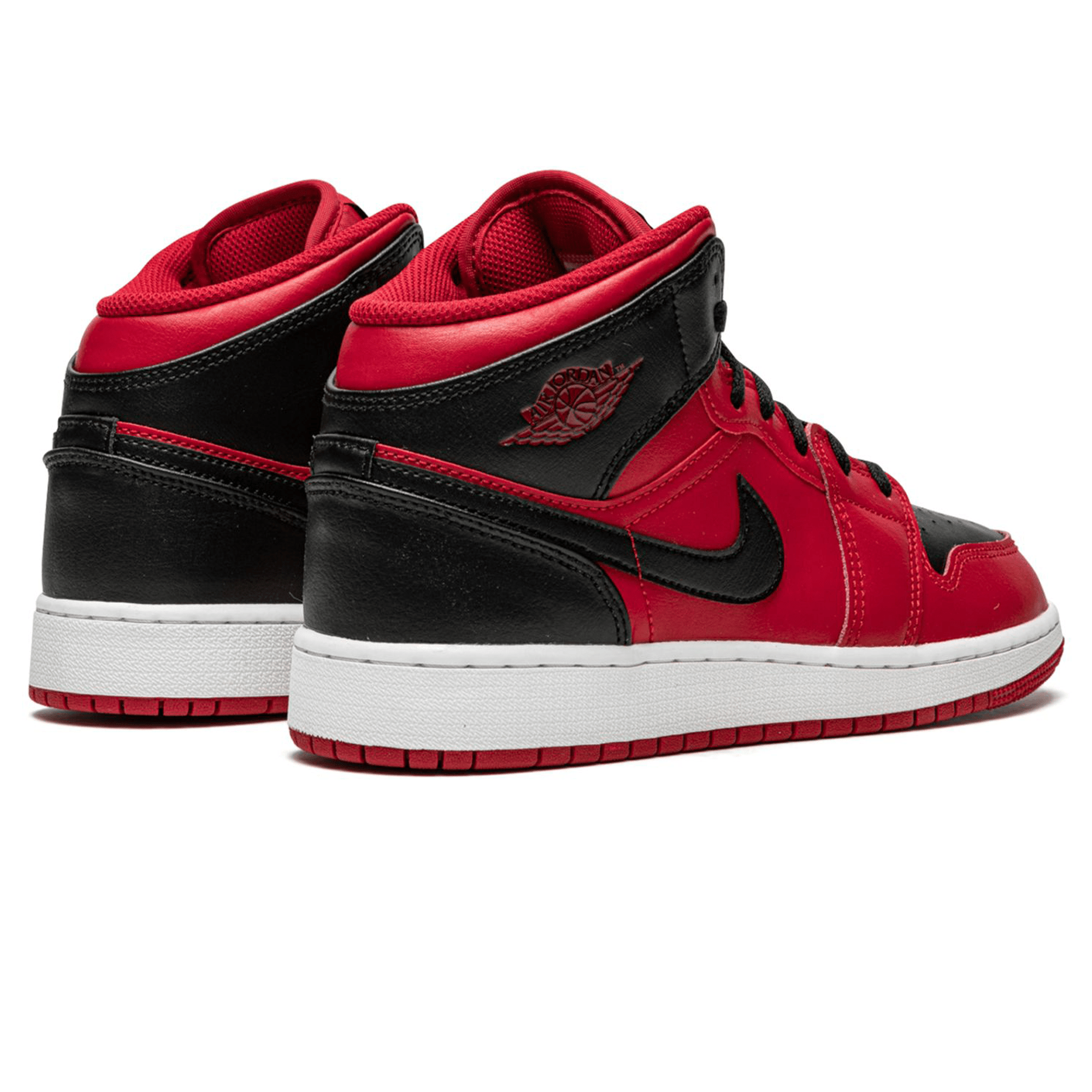 Air Jordan 1 Mid GS 'Black Gym Red' — UK 13.5 | EU 32 | US 1Y — Back View
