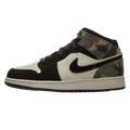 Air Jordan 1 Mid SE GS 'Camo' — UK 13.5 | EU 32 | US 1Y — Front View
