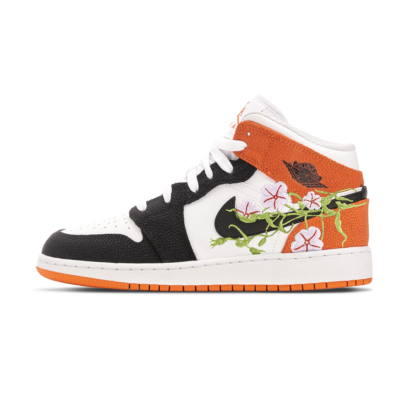 Air Jordan 1 Mid GS 'Basketball Blossom' — UK 13.5 | EU 32 | US 1Y — Front View