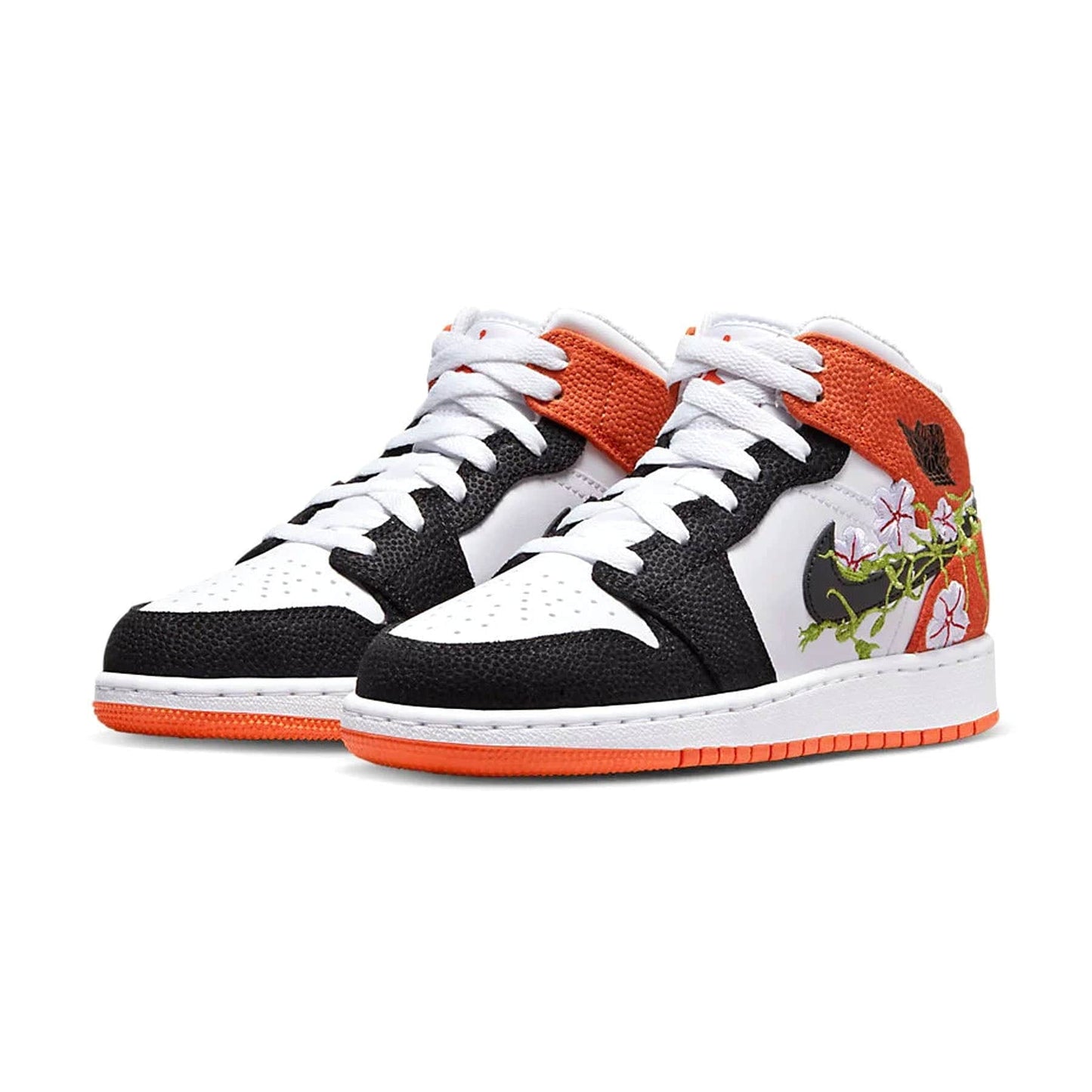 Air Jordan 1 Mid GS 'Basketball Blossom' — UK 13.5 | EU 32 | US 1Y — Side View