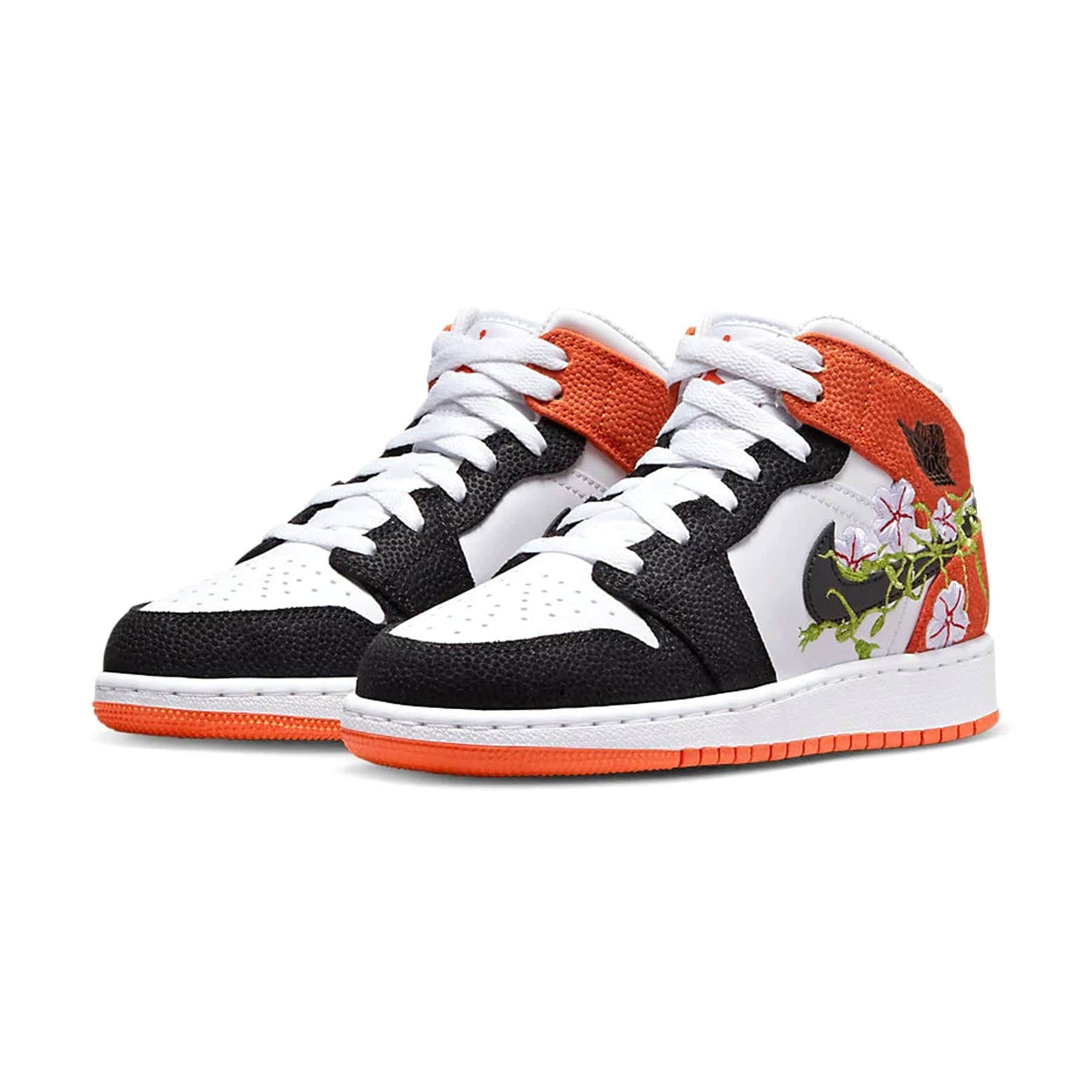 Air Jordan 1 Mid GS 'Basketball Blossom' — UK 13.5 | EU 32 | US 1Y — Side View