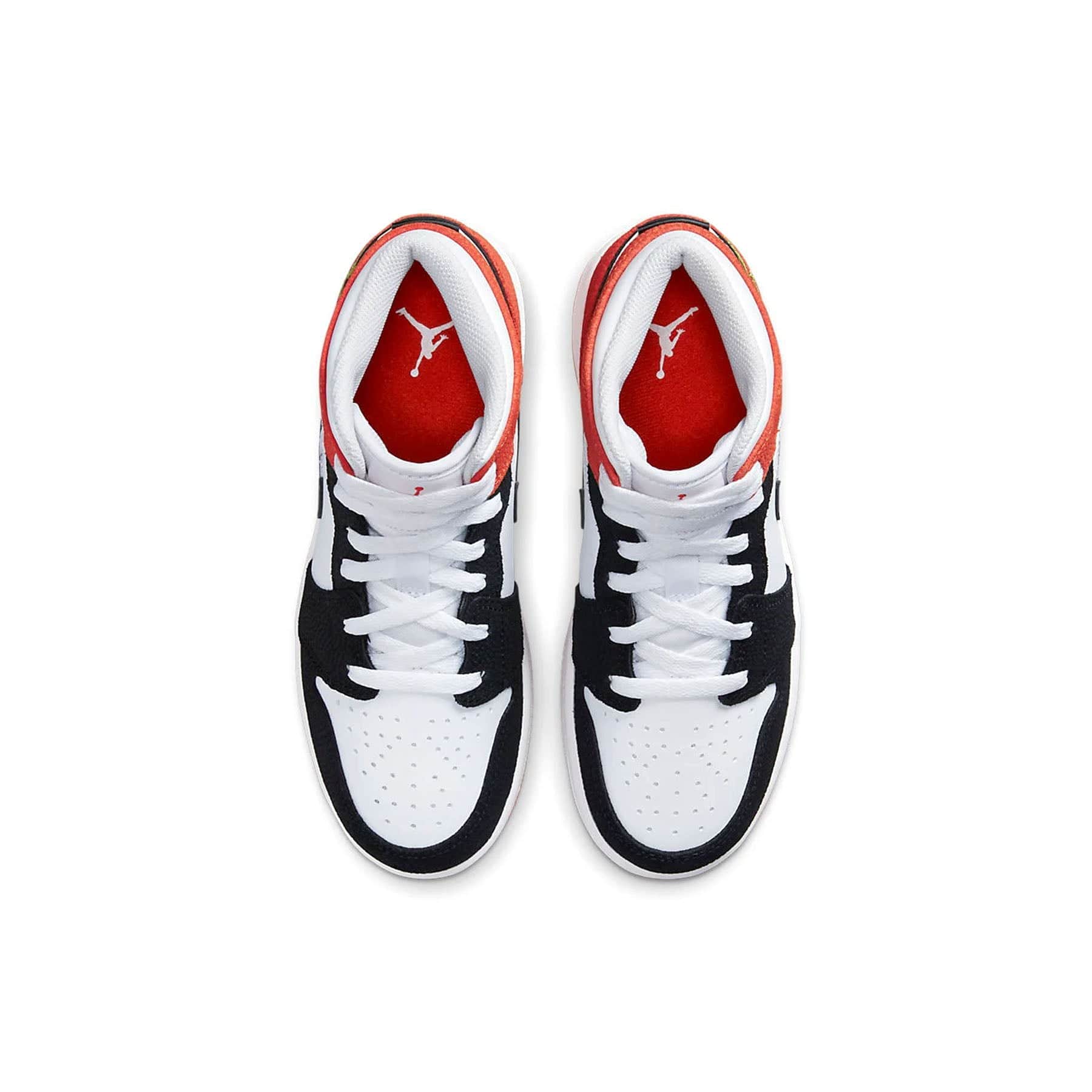 Air Jordan 1 Mid GS 'Basketball Blossom' — UK 13.5 | EU 32 | US 1Y — Back View