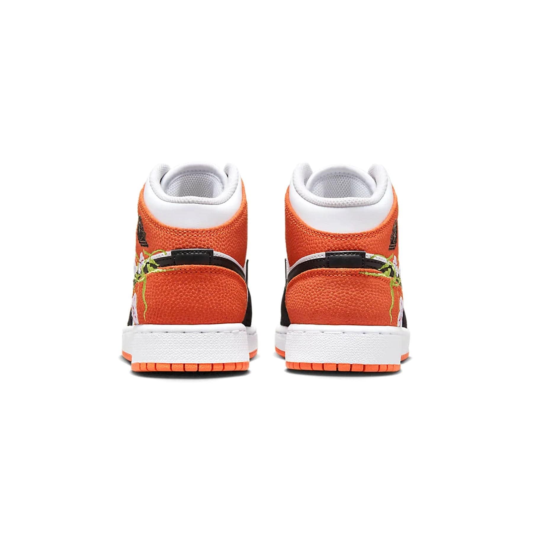 Air Jordan 1 Mid GS 'Basketball Blossom' — UK 13.5 | EU 32 | US 1Y — Top View