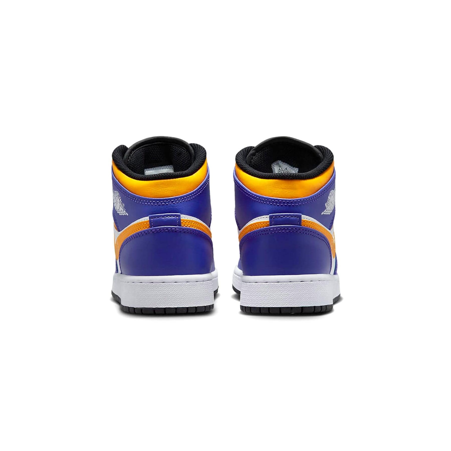 Air Jordan 1 Mid GS 'Lakers' — UK 13.5 | EU 32 | US 1Y — Back View